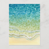 Waterverf strand Ocean Scene Briefkaart (Voorkant)