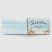 Waterverf strand Ocean Shells Wedding Gastenboek (Volledig)