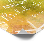 Waterverf strand Seashells Vrijgezellenfeest Welko Poster (Hoek)