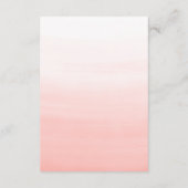 Waterverf strandbestemming bruiloft informatiekaartje (Achterkant)