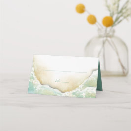 Waterverf strandbruiloft