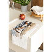 Waterverf strandkrab theedoek