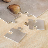 Waterverf Strandpromenade bij Zonsondergang Legpuzzel (Zijkant)