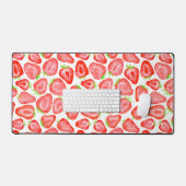 Waterverf strawberry snijdt patroon bureaumat (Keyboard & Muis)