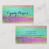 Waterverf Streaks Visitekaartje (Voorkant / Achterkant)