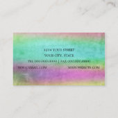 Waterverf Streaks Visitekaartje (Achterkant)