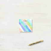  waterverf strepen aangepaste post it note (Op bureau)