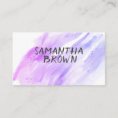 waterverf strepen aangepaste visitekaartjes (Voorkant)