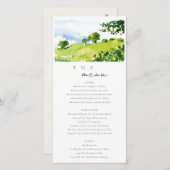 Waterverf Strijdpaarden-weddenschapskaart Bedankkaart (Voorkant / Achterkant)