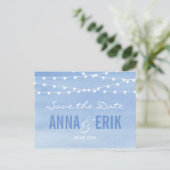 Waterverf String Lights Sla het Briefkaart Datum o (Staand voorkant)