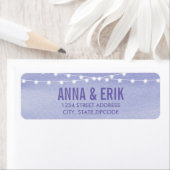 Waterverf String Lights Wedding Etiket (Insitu)