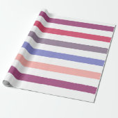 Waterverf Stripes Cadeaupapier (Uitgerold)