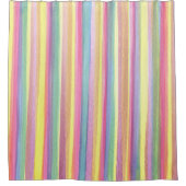 Waterverf Stripes Douchegordijn (Voorkant)