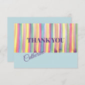 Waterverf Stripes - Harde kaart (Voorkant / Achterkant)