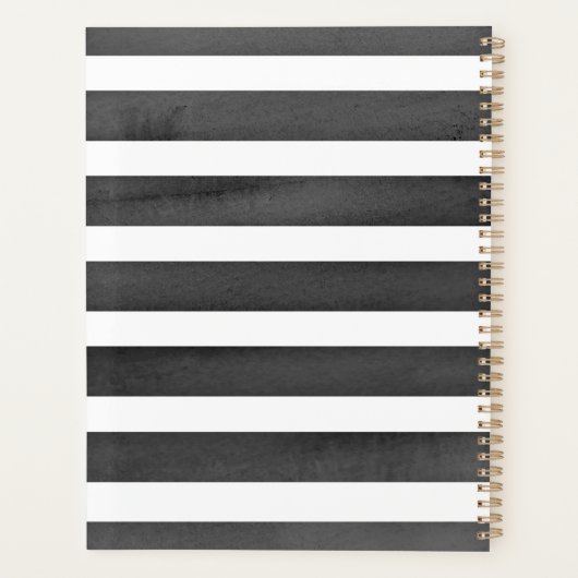Waterverf Stripes lerarenplank Planner (Achterkant)