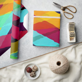 Waterverf Stripes Motifs 2 Cadeaupapier