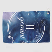 Waterverf strologie - Gemini Golfhanddoek (Horizontaal)