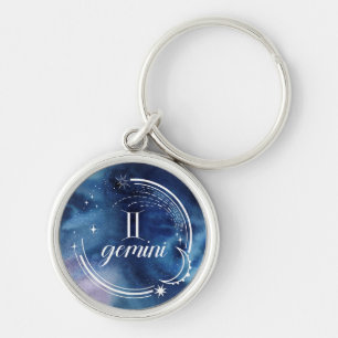 Waterverf strologie - Gemini Sleutelhanger