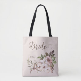 Waterverf Stusty Roos Floral Bride Draagtas