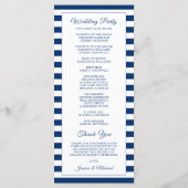 Waterverf stuurwiel Nautical Navy Stripes Programma (Achterkant)