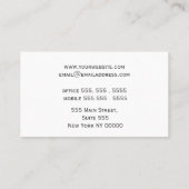 Waterverf Succulent Botanisch Visitekaartje (Achterkant)