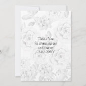 waterverf succulent bruiloft Dank u Bedankkaart (Achterkant)