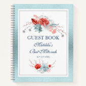 Waterverf Succulent Floral Botanisch Bat Mitzvah Notitieboek (Voorkant)