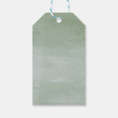 Waterverf Succulent Garden Chic Wedding Hartelijk  Cadeaulabel (Achterkant)