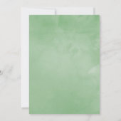 Waterverf Succulent Geometric Wedding Shower Kaart (Achterkant)