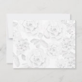 waterverf succulent pruim rozen bruiloft RSVP (Achterkant)