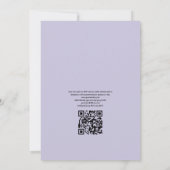 Waterverf Succulent QR Code RSVP Weddenschap Kaart (Achterkant)