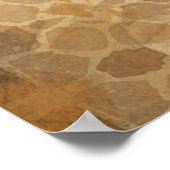 Waterverf Succulent Wreath Cactus Monogram Foto Poster (Hoek)