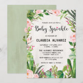 Waterverf Succulente Baby sprintopening Kaart (Voorkant / Achterkant)