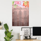 Waterverf Succulente perbruine bruiloft Poster (Thuiskantoor)