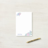 Waterverf Succulenten Bloemen Persoonlijk Post-it® Notes (Op bureau)