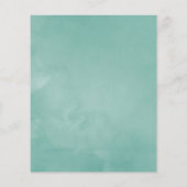 Waterverf Succulenten bruiloft Bridesmaids Luncheo Flyer (Achterkant)