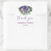 Waterverf Succulenten bruiloft gunst sticker (Tas)