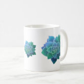 Waterverf Succulenten Klassieke Mok (Voorkant rechts)