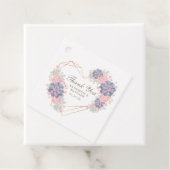 Waterverf Succulents Wedding Bedankjes Labels (In situ)