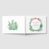 Waterverf Succulents Wedding Gastenboek (Volledig)