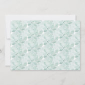 Waterverf Succulents Wedding Rehearsal Dinner Kaart (Achterkant)