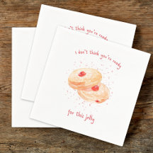 Waterverf Sufganiyot Jelly Donut Funny Hanukkah