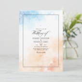 Waterverf Summer Beach Weddenschap Kaart (Staand voorkant)