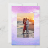 Waterverf Summer Beach Weddenschap Kaart (Achterkant)