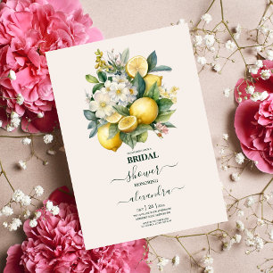 Waterverf Summer Citrus Wedding Kaart