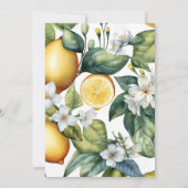 Waterverf Summer Citrus Wedding Save The Date (Achterkant)
