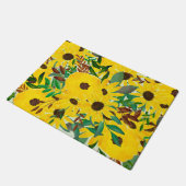 Waterverf Sunflower Autumn Floral Pattern Deurmat (Schuin)