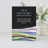 WATERVERF SUNSET Bat Bar Mitswa Party Kaart (Staand voorkant)