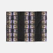 Waterverf Sunset Fleece Deken (Voorkant (Horizontaal))