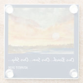 Waterverf Sunset - Onderzetter (Achterkant)